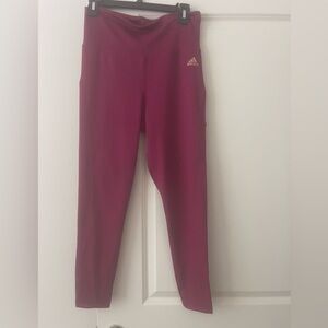Women’s Adidas Fuchsia Workout Pants - Size M